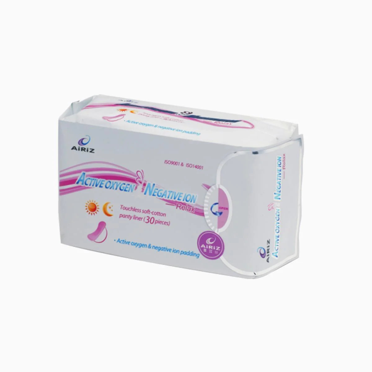 Airiz Active Oxygen & Negative Ion-Relax Touchless Panty Liner 155mm
